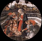 Francesco Botticini The Adoracion of the Nino china oil painting artist